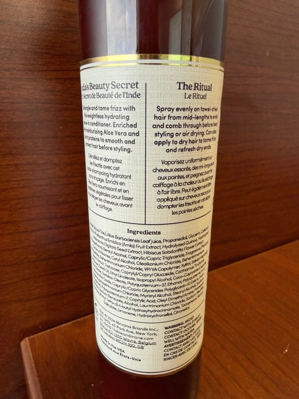 New Fable & Mane MahaMane Detangling Leave-In Conditioner Spray
